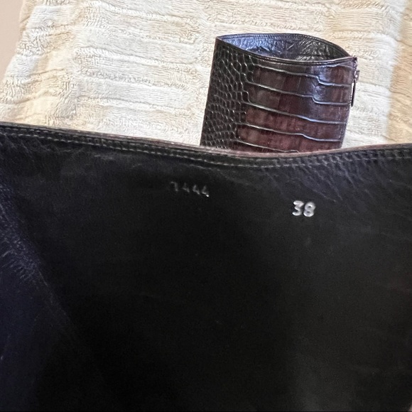 Ma & Lo Croc Embossed Tall Boots - Picture 13 of 14